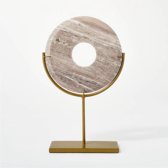 Threshold Other - NEW Threshold x Studio McGee Marble Disc Decorative Object w/Gold Stand